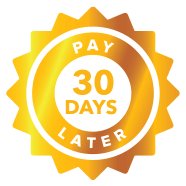 Pay 30 Days Later Badge